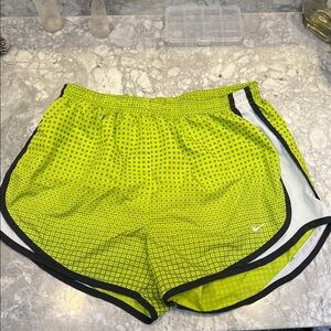 Nike Women's Lime Green Athletic Shorts